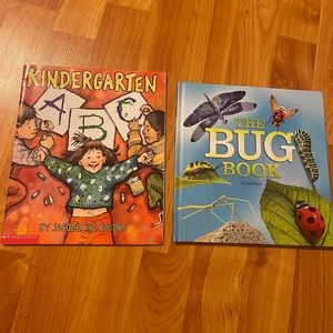 Kindergarten ABC Paperback & The Bug Book Hardcover Books